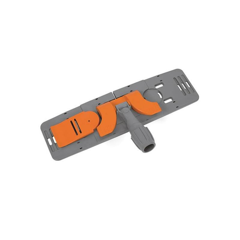 Splast KLIK PLIUS pilkas ir oranžinis šluostės mopo laikiklis grindims, 40 ir 50 cm ilgio