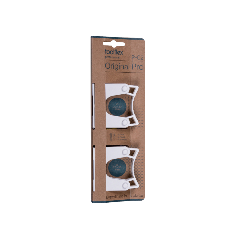 Toolflex Original Pro P-02 baltas laikiklis, 20–30 mm