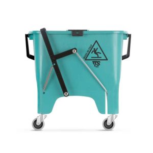 Plastikinis kibiras su ratukais ir nugręžėju Tec 15l